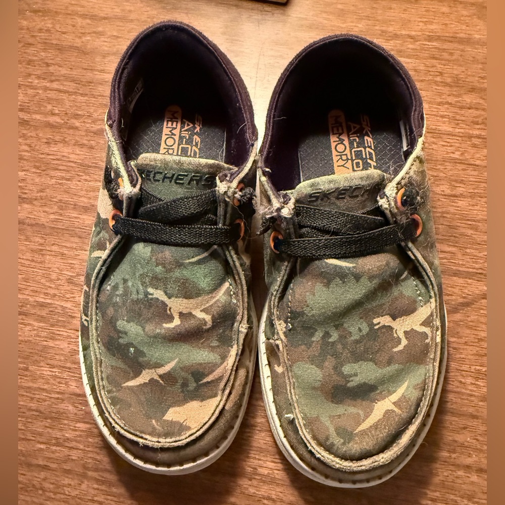 Skechers Kids' Camo Slip-On Shoes - toddler size 10.5